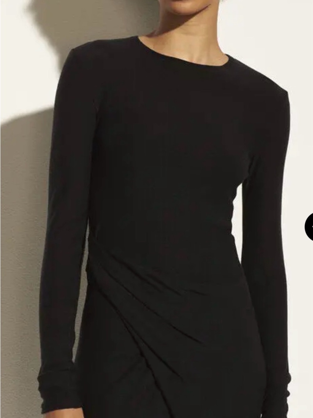 Vince NWOT$295 Long Sleeve Drape Dress - Picture 2 of 7